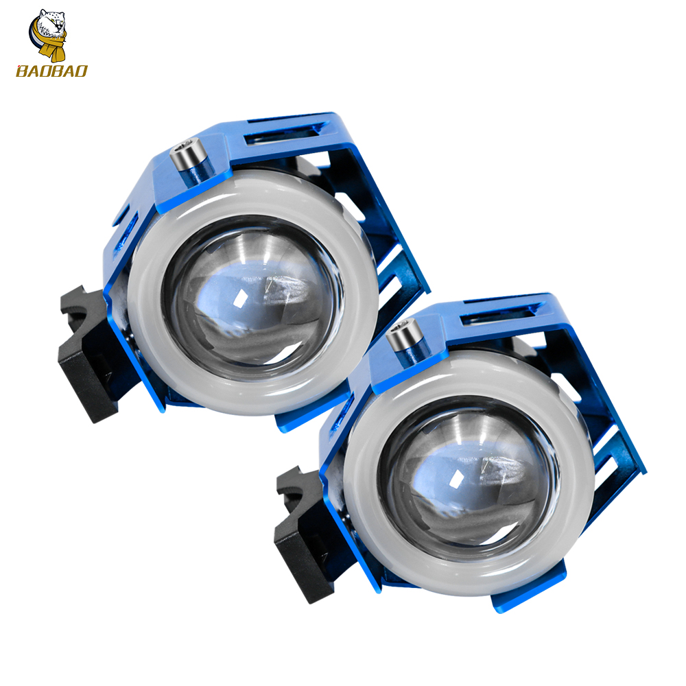 Plastic Mutiple Color Angel Eye Universal Motorcycle LED Light