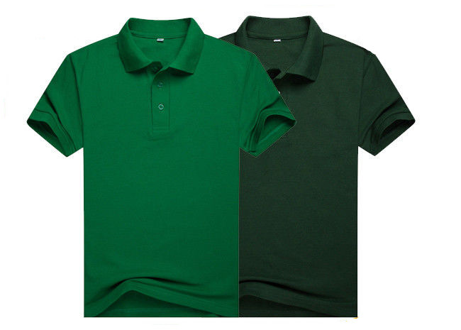 60% Cotton 40% Polyester Mens Polo Shirts Comfortable Colorful / Tops For Women