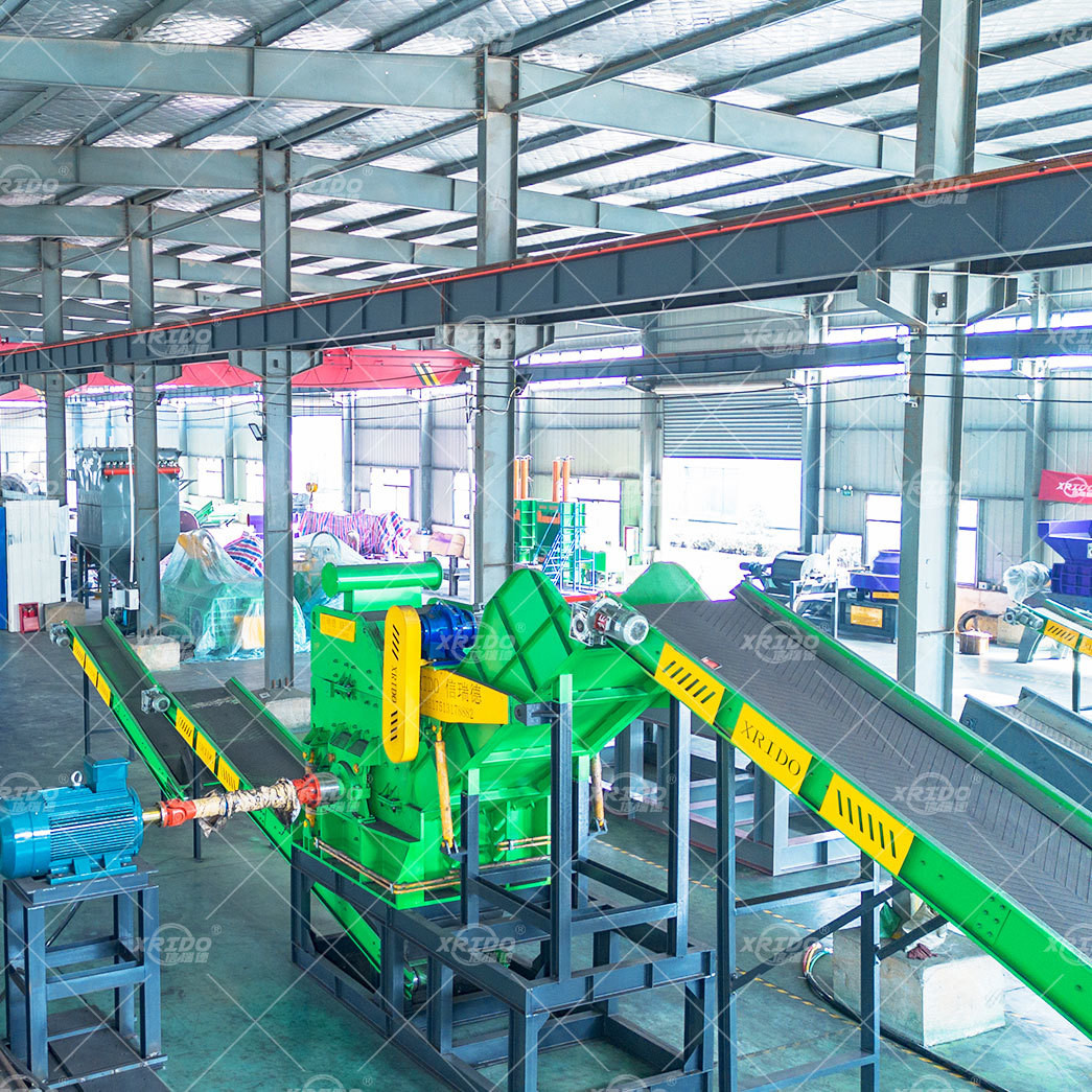 High Efficiency Hammer Mill Crusher Painting Hangers Aluminum Alloy Radiator Tank Copper Rotor