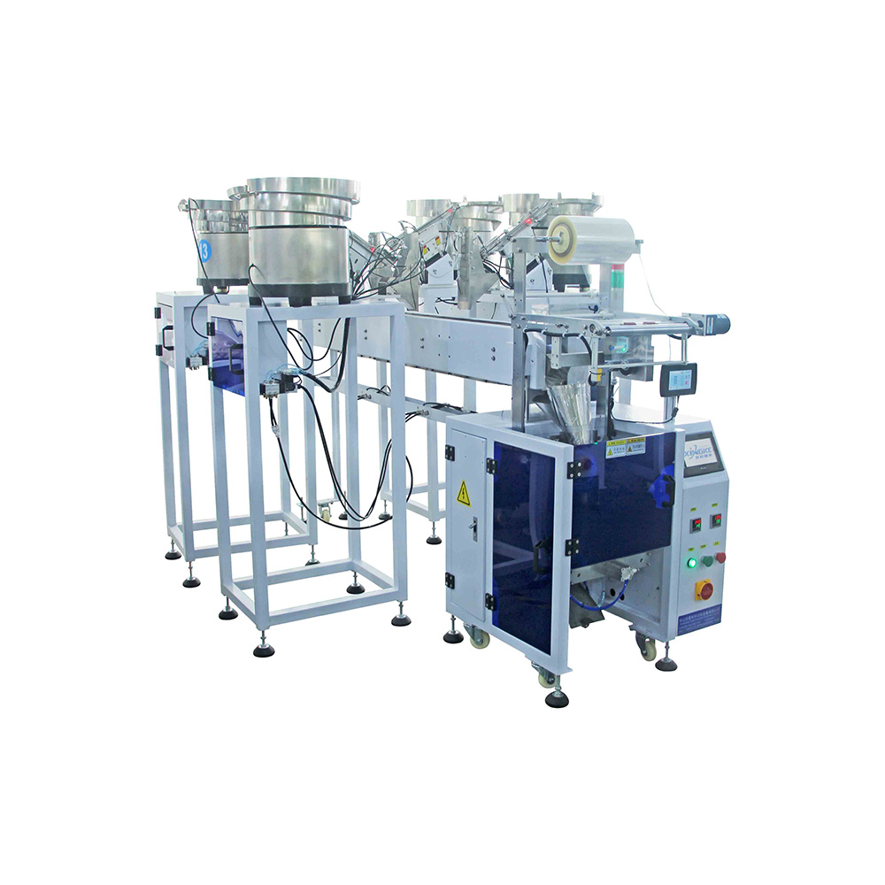 fastener nuts bolts multi-function automatic furniture screw counting packaging machines four vibrating feeder packing machine