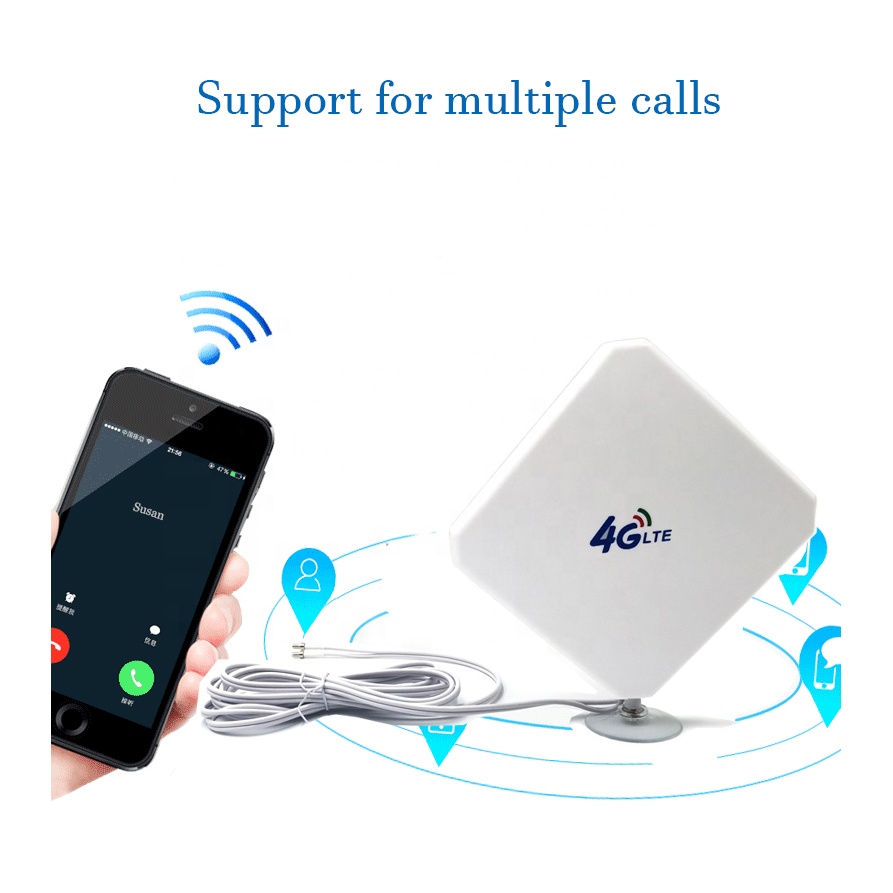 Desktop 4G Router with External Antenna and RP SMA Male Frequency Range 600-2700MHz