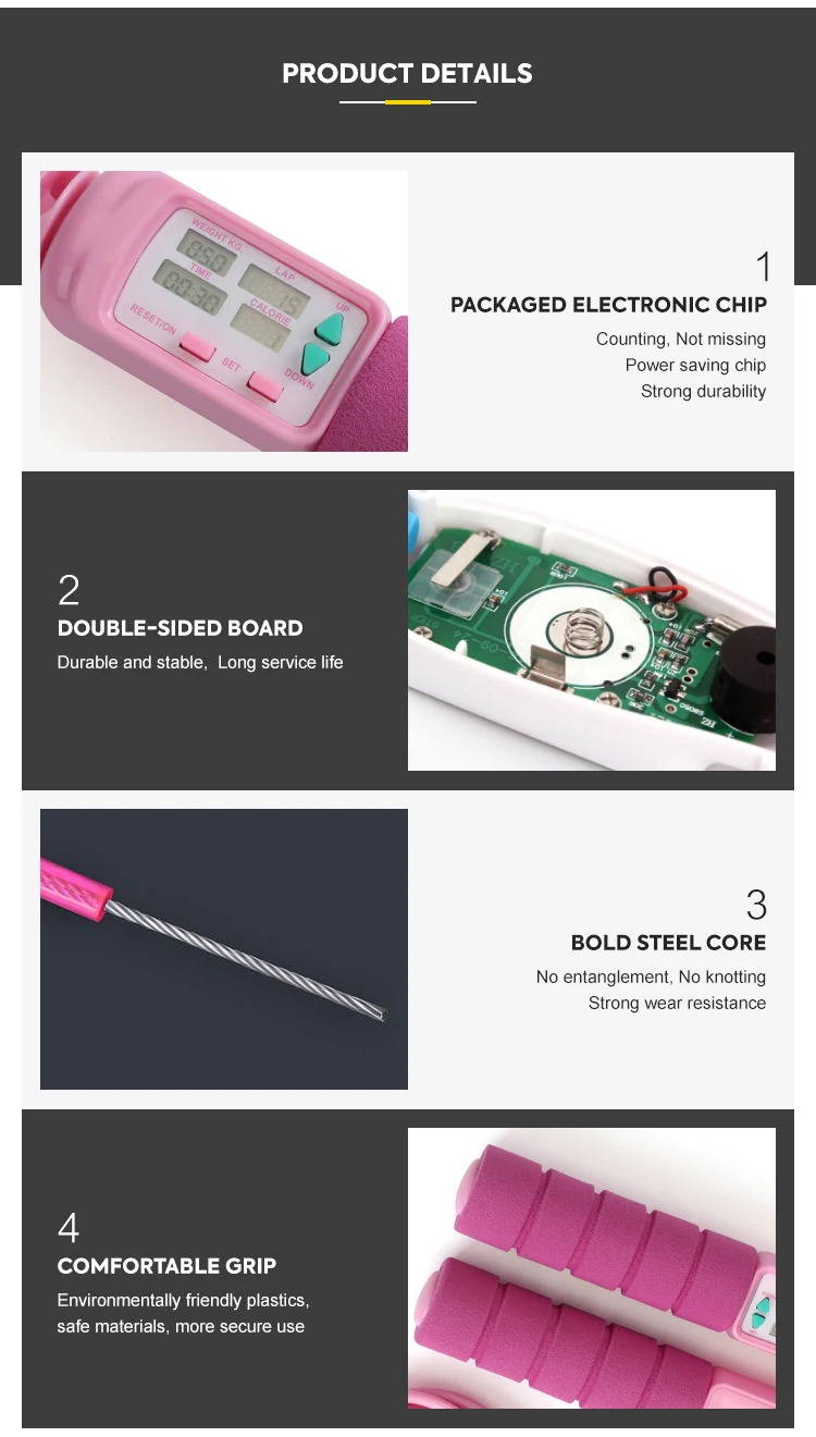 Customized Weight Loss Jump Rope Ropeless Speed Rope With Ball Bearings