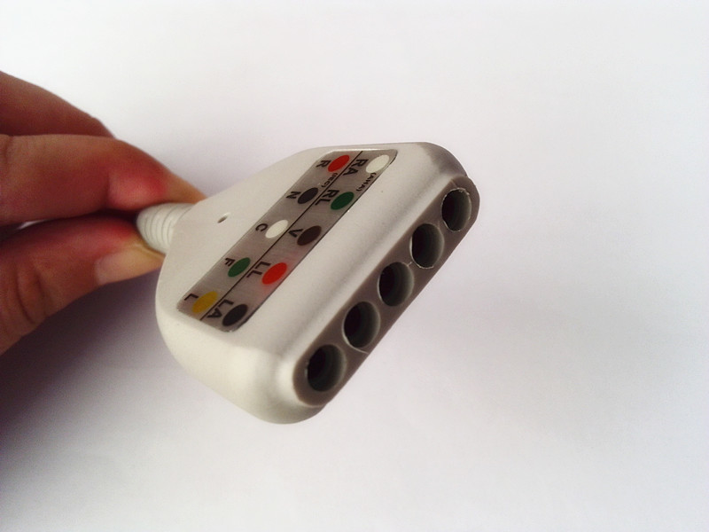 Common 3 Lead 5 Lead ECG Cable Set , LL / Din Style ECG Trunk cable