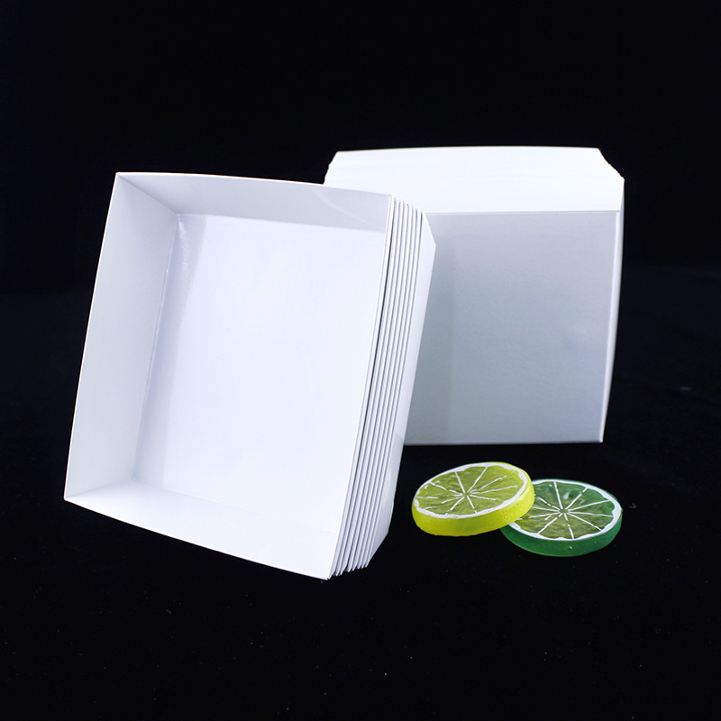 Recycled Dessert Packaging Box Printing Ivory Board Paper Food Container