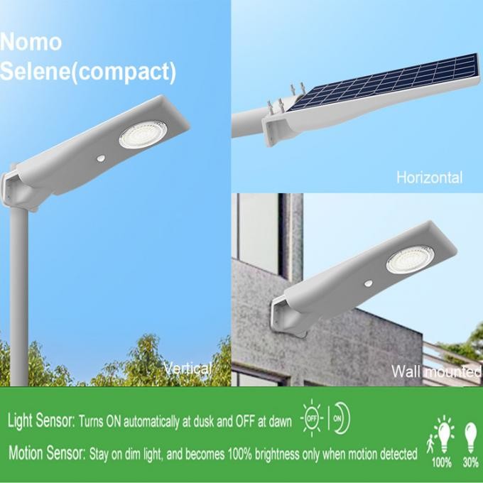 Outdoor All In One Stand-alone Commercial Integrated Intelligent Solar LED Street Lighting Robust Light Weight