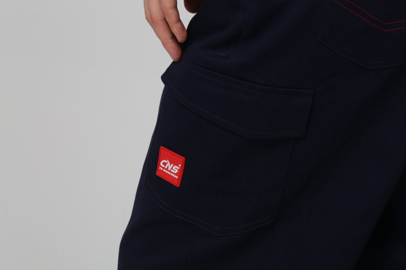 Fire Proof Bib Overalls , 100% Cotton Fire Retardant Bib trousers , welding bibpants