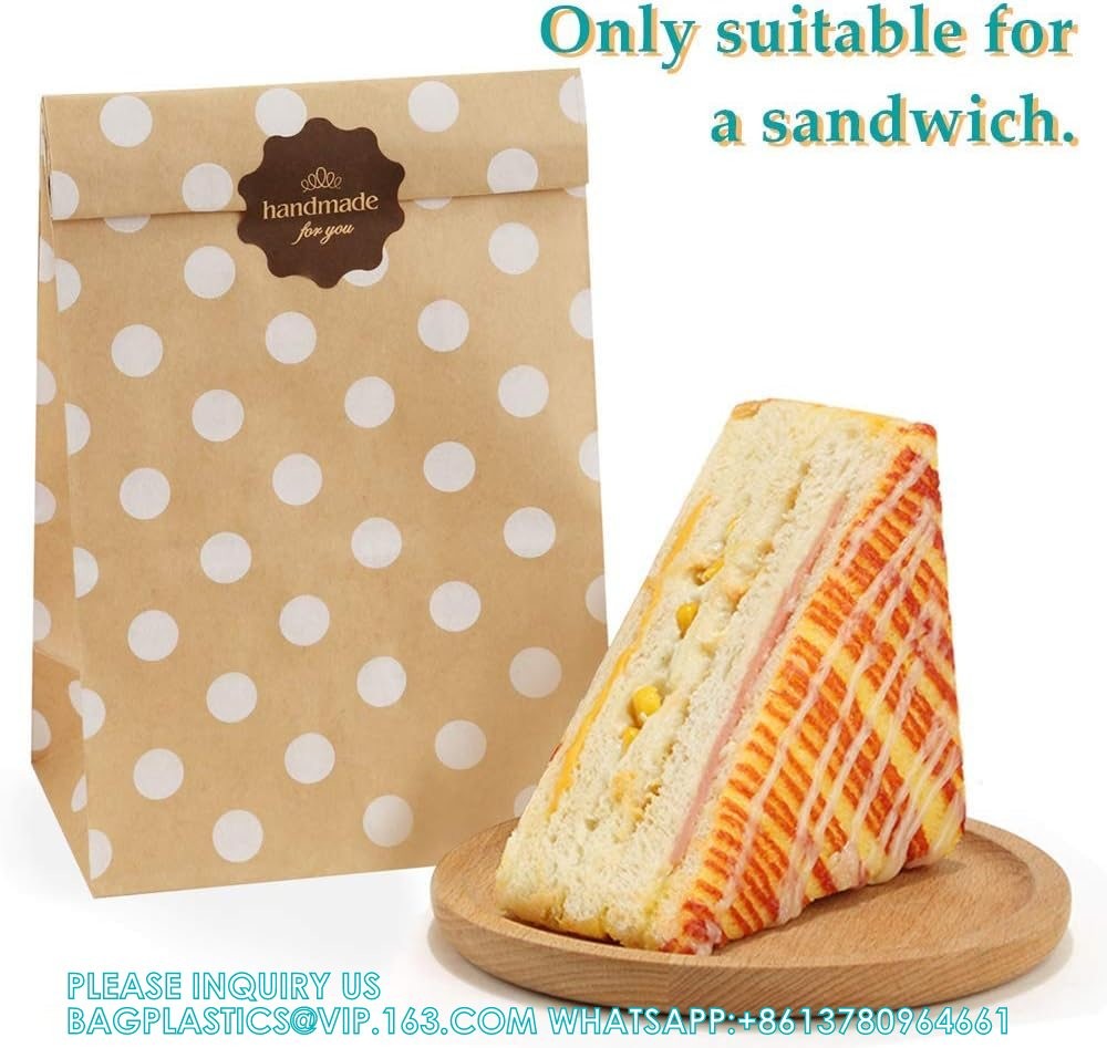 Self Adhesive Candy Cookie Bags, Sticker, Treat Bag Popcorn Party Favor Bag Lunch Bag Envelopes Merchandise Bags