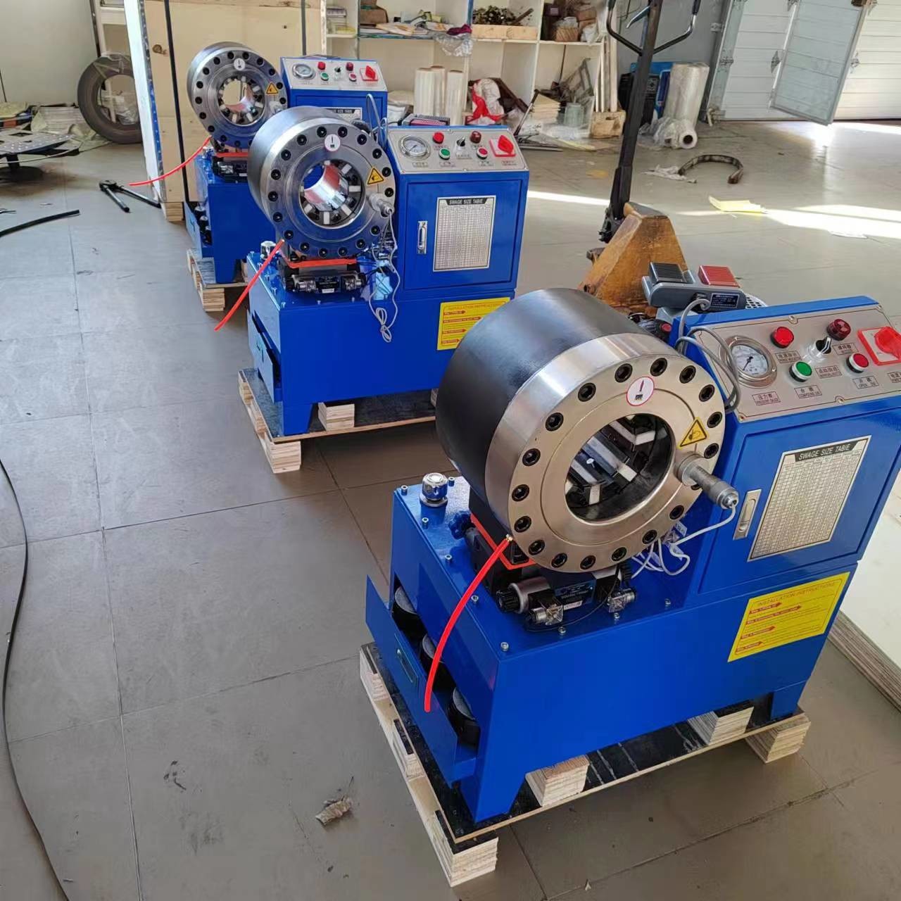 Max Opening 114mm DX68 Hose Crimping Machine Motor Power 3KW / 4KW