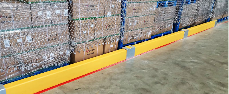 Flexible Pedestrian Barrier  Anti-Collision Guardrails Warehouse Safety Barrier Traffic Guardrails