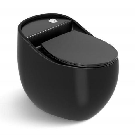 Upgrade Your Bathroom with Elegance One Piece Dual-Flush Gold Ceramic WC Toilet Bowl