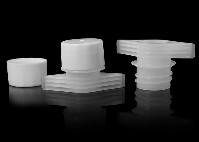 Tamper Evident Plastic Spout Caps Diameter 22mm For Medical Achohol Pouch