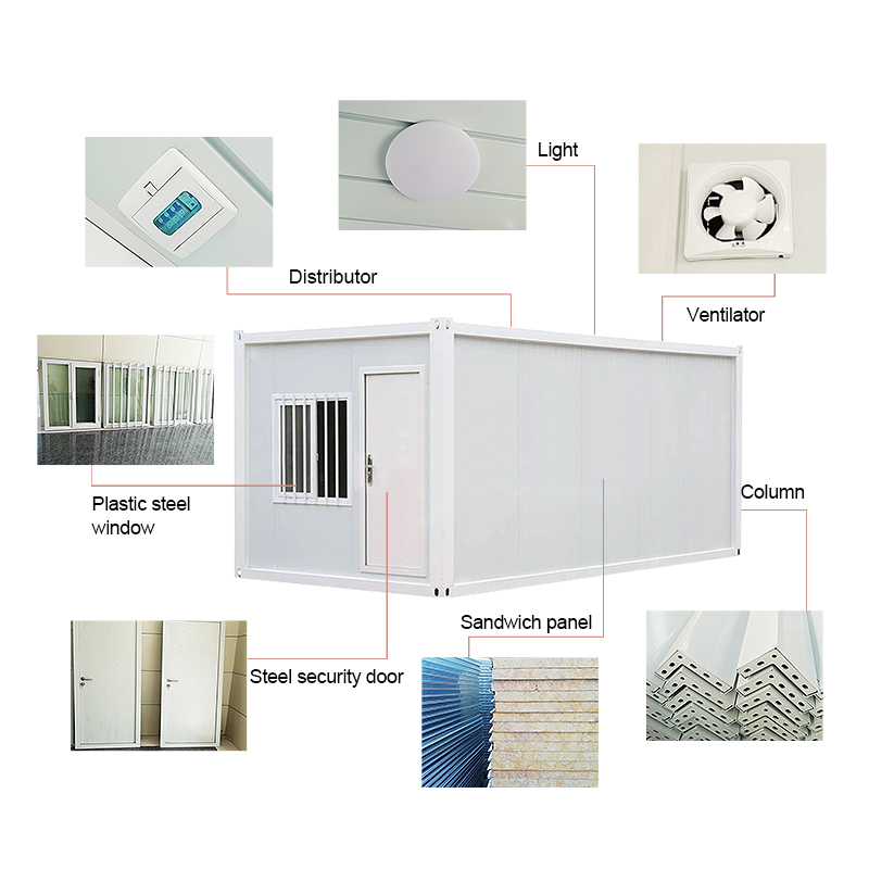 Zontop Chinese Complete Cheap Transportable Manufactured Metal Steel Modular Container Home House