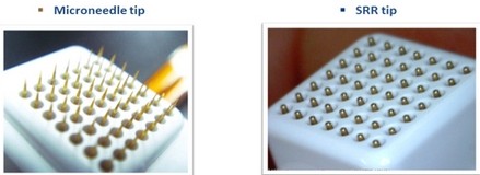 RF Scar removal microneedle rf beauty device For Wrinkle Removal / Skin Tightening
