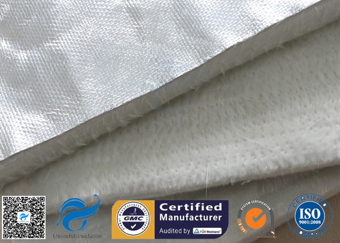 Aluminium Foil Fiberglass Needle Mat 25MM White Acoustic Absorption Fibre Felt