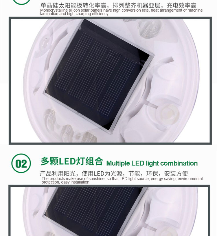 Durable Plastic Reflective Round Road Stud with Road Traffic Safety Warning Function