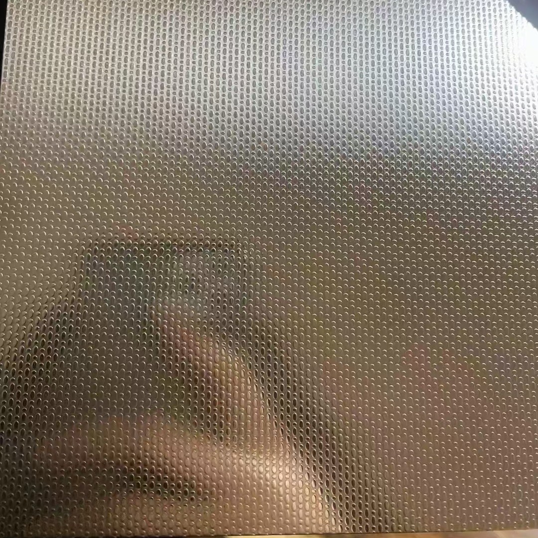 Embossing Stainless Steel Sheet Linen SS Sheet 0.3 - 3.0mm With Laser Film