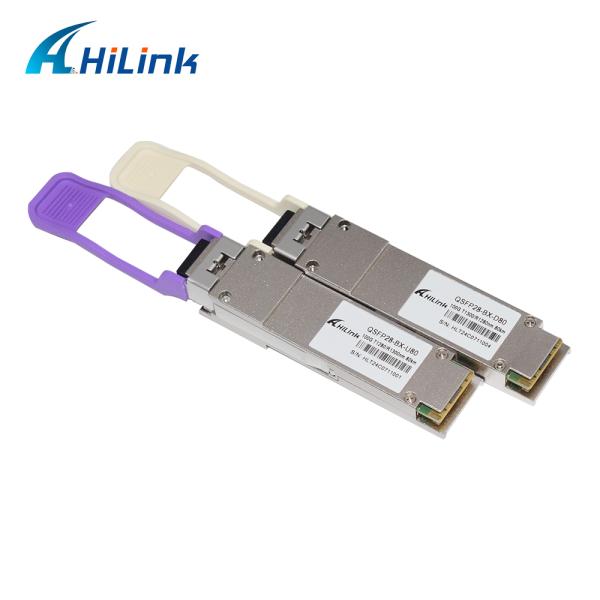 HL-QSFP28-100G-80 100Gb/s QSFP28 BiDi 80km Transceiver Hot Pluggable Simplex LC Connector EML+PIN with SOA Single mode DDM