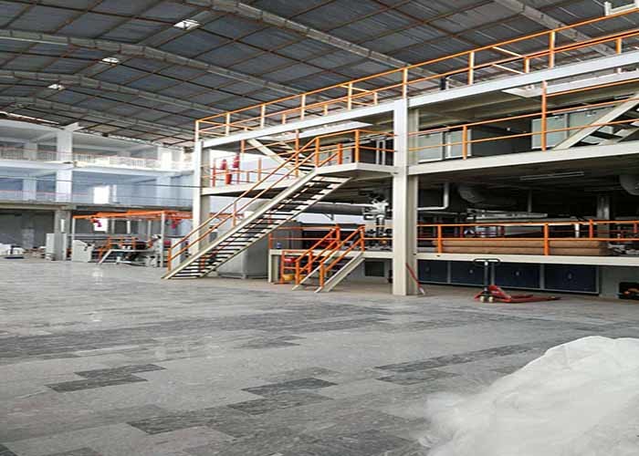 Single Beam PP Spunbond Non Woven Fabric Making Machine High Speed