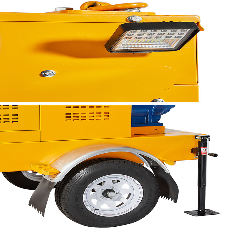 Silent Self Priming Irrigation Pump Trailer Water Pump Set Easy To Move Self Imbibition
