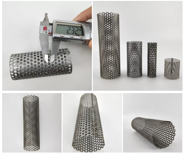 30mm 50mm Round 304 Stainless Steel Filter Mesh Perforated Metal Tube