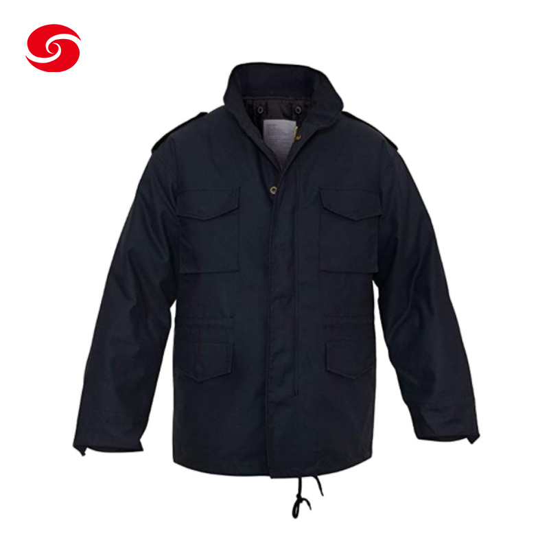 Army Jacket M65 Jacket Light Weight Bdu Type Black Plain Field Military Jacket
