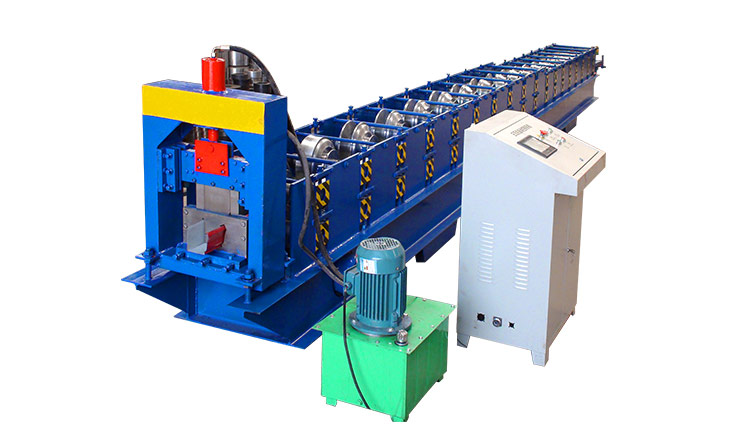 new design 2017 canton fair xinnuo metal seamless rain gutter cold roll forming machine