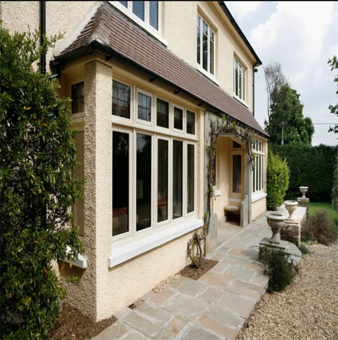 Stainless Steel Screen Netting Tempered Glass In Swing Casement Windows With 8-Way Seal