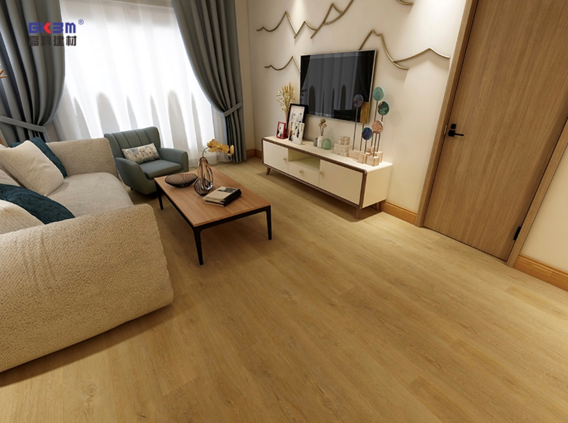 Honey Grapefruit Click Wood Waterproof SPC Flooring 0.15-0.4mm GKBM Greenpy MJ-W6004