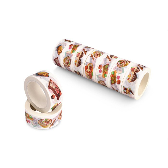 Printed Japanese Washi Masking Tape Waterproof Writable For DIY Decoration