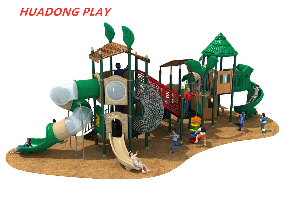 Woods Series Outdoor Playground Slides , Customize Child Play Slide For Kids
