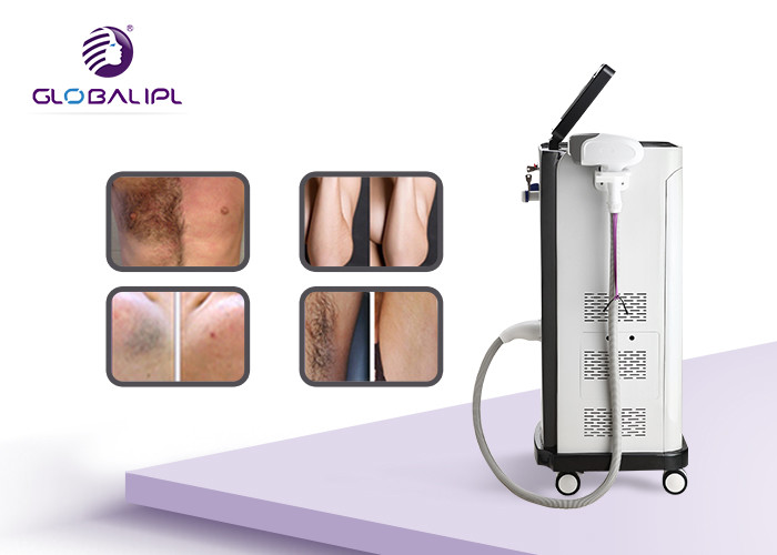 Two Handles Three Wavelengths Laser Hair Removal Equipment Professional 1 - 10Hz Frequency