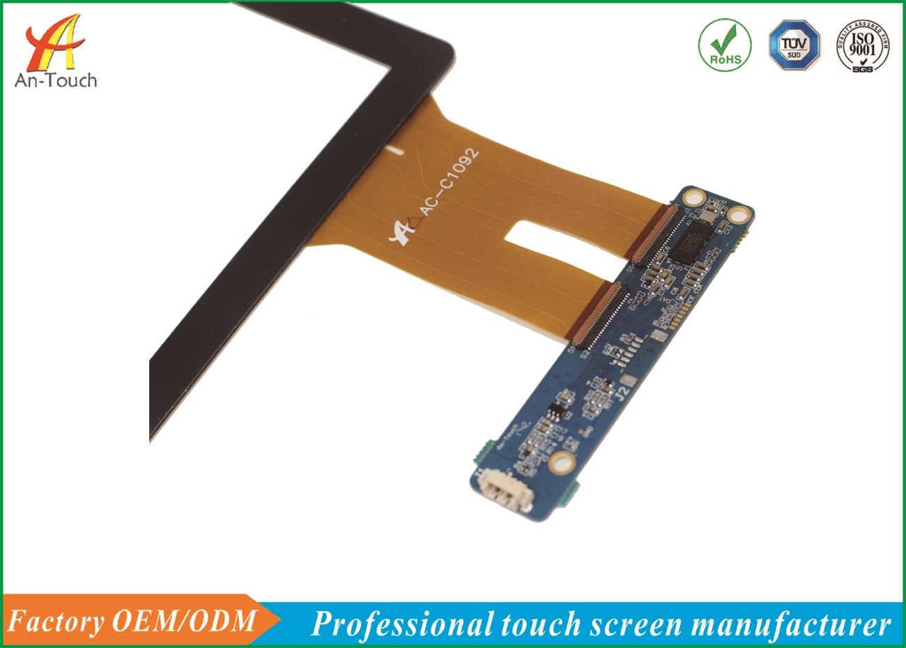 Professional 8 Inch Smart Home Touch Panel , Open Frame Touch Screen Panel