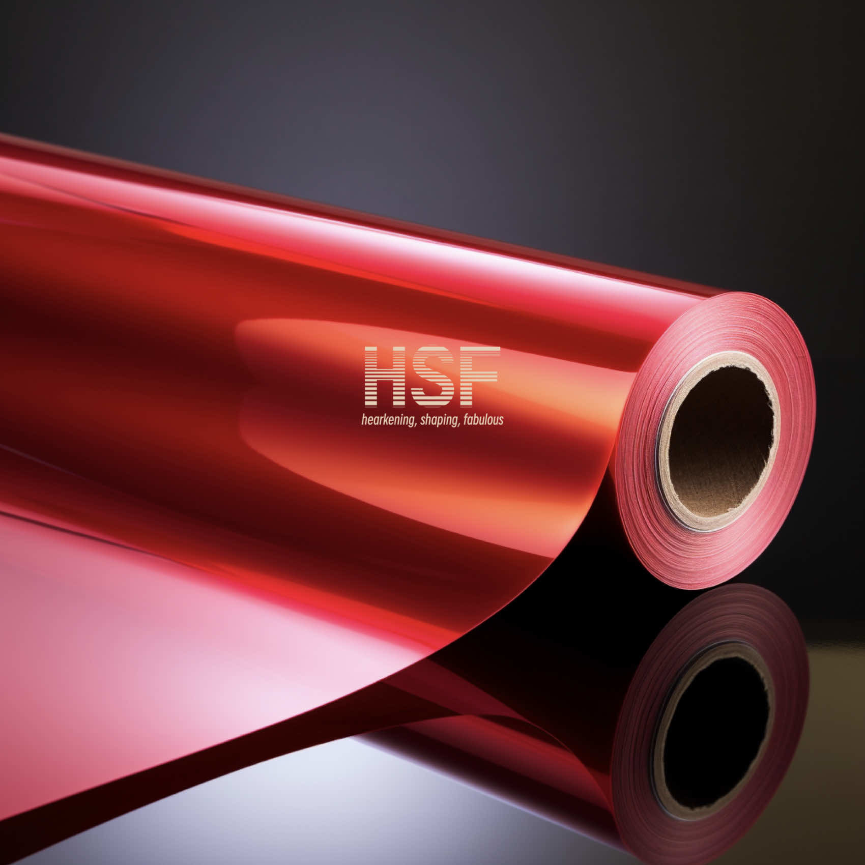 50 Micron Opaque Red PET Fluorosilicone Release Film Silicone Coated Side Wound In