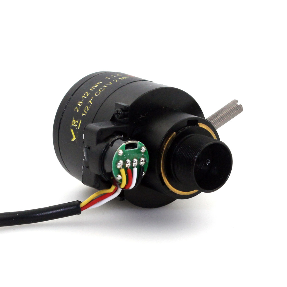 1/2.7'' MP HD Motorized 2.8-12mm Varifocal F1.4 M12 Mount DC Iris Auto IR CCTV Security Camera Lens