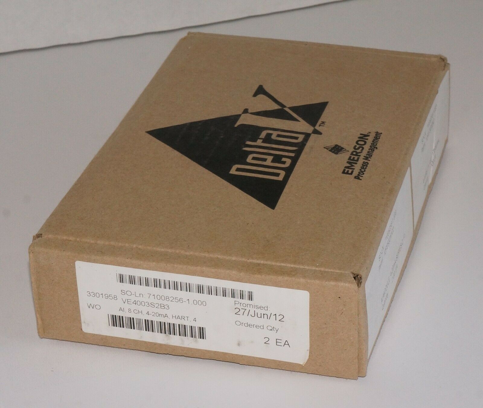Emerson VE4003S2B3 AI Card Termination Block I O Termination Block 24vdc 8 Channel
