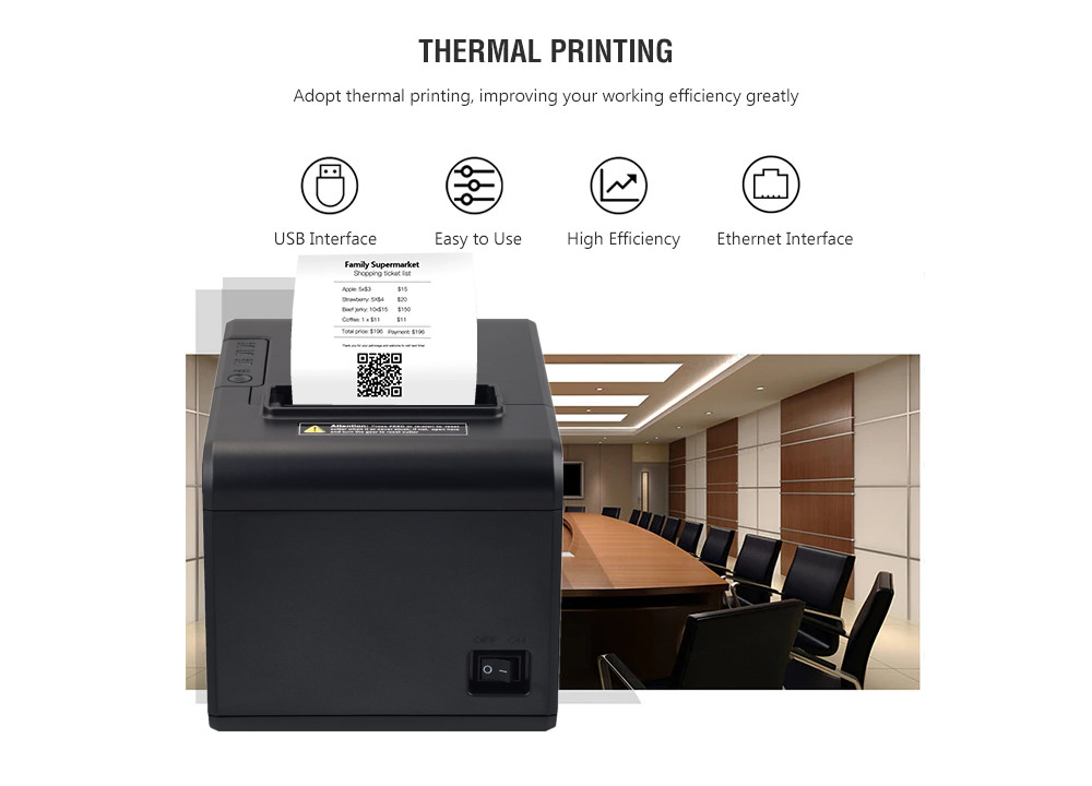 High Speed 80mm Thermal Printer Portable Handheld Bluetooth Receipt Printer