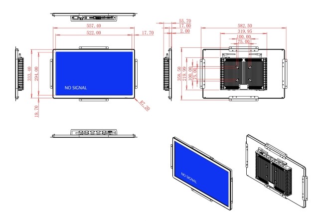 23.6-Inch Touch Screen for Smart Retail and Logistics Monitoring