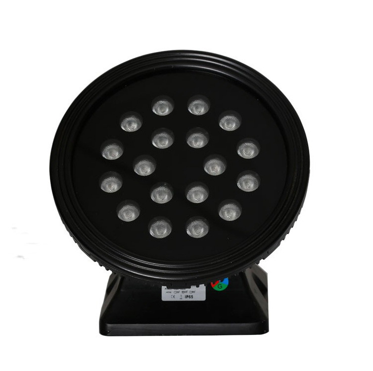 72w power led round wallwasher rgbw wall wash flood light