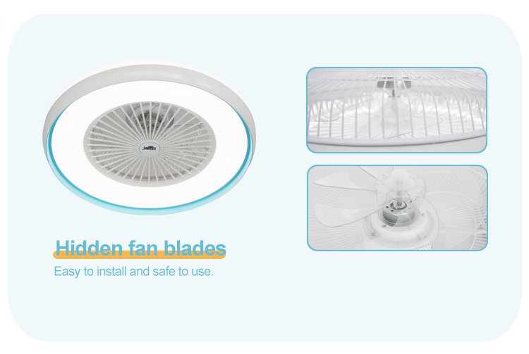 6 Speed Choice 1stshine LED Ceiling Fan with Dimmable LED Light and Smart Control APP