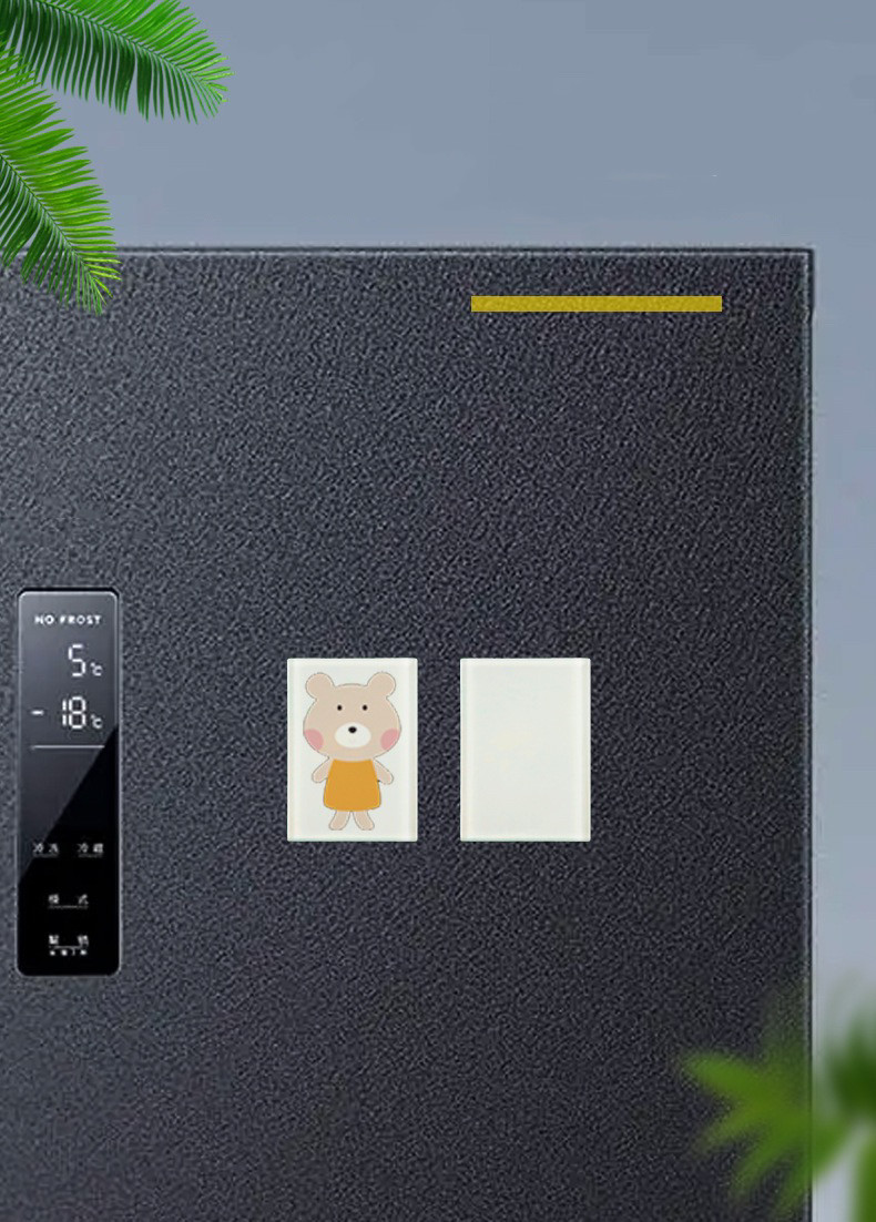 Sublimation Printing Glass Fridge Magnet Rectangular 5*7cm Lightweight