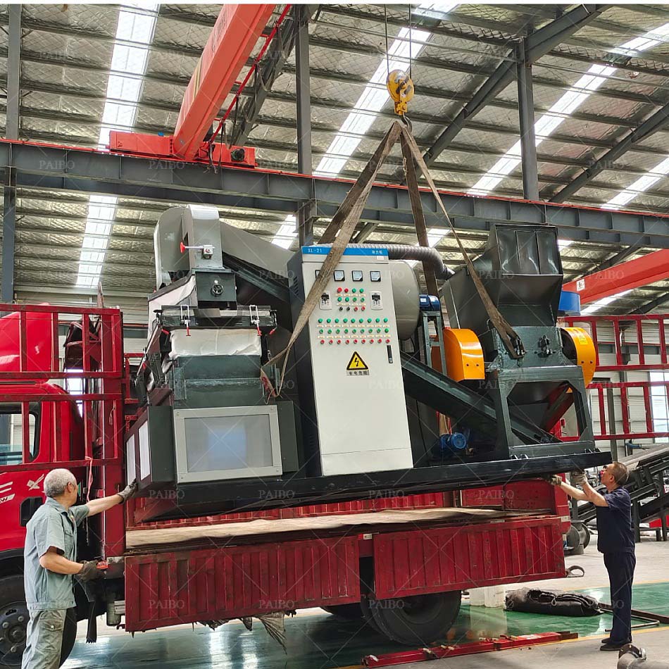 Copper Wire Recycling Equipment for 400-500kg/h Three Phase Voltage Waste Wire Shredder