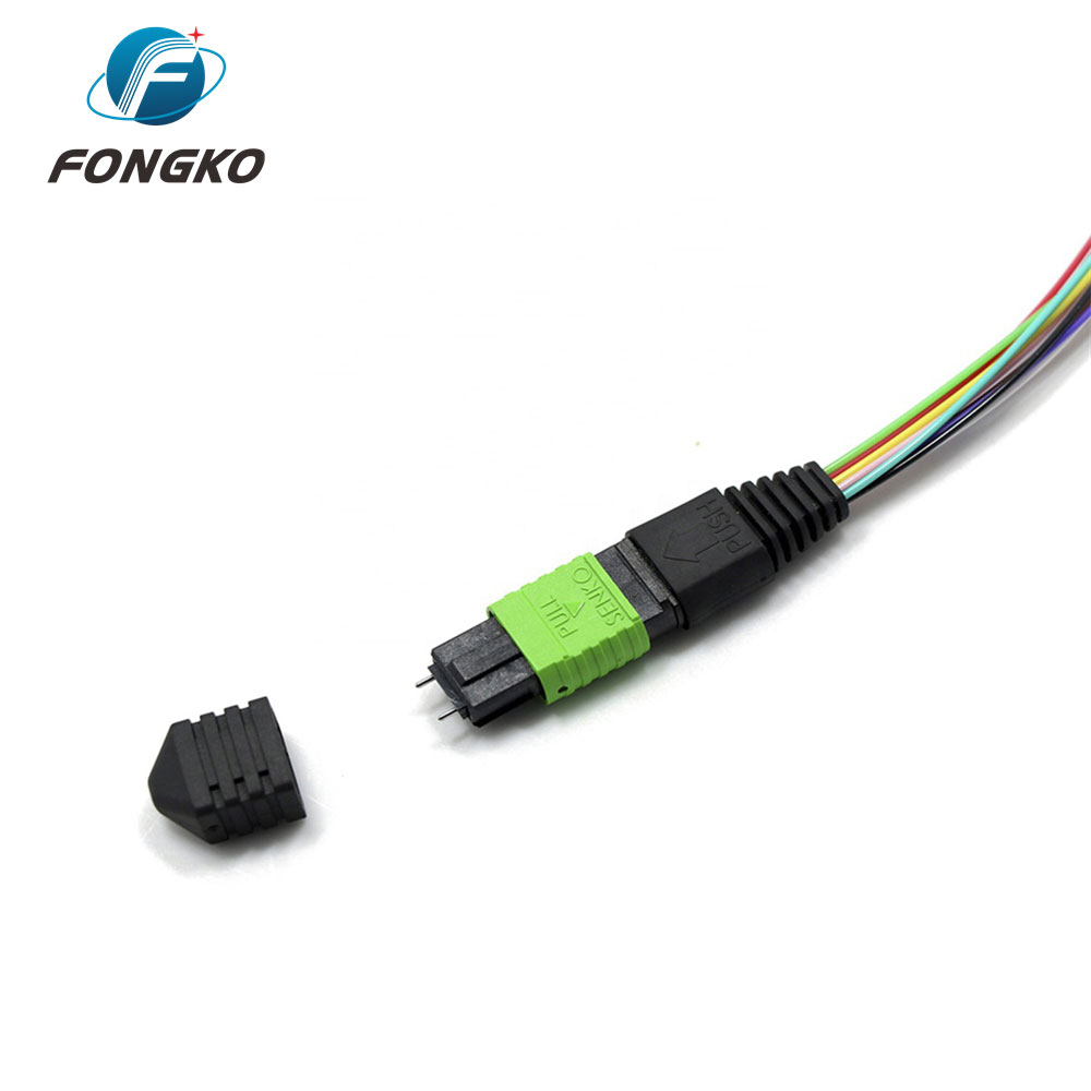 MTP MPO To SC UPC Fiber Optic Fanout Pigtail Patch Cord Single Mode 0.9mm