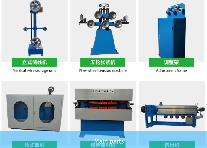 Automatic Halogen Free 90r/Min Cable Sheathing Machine Cable Extrusion Line