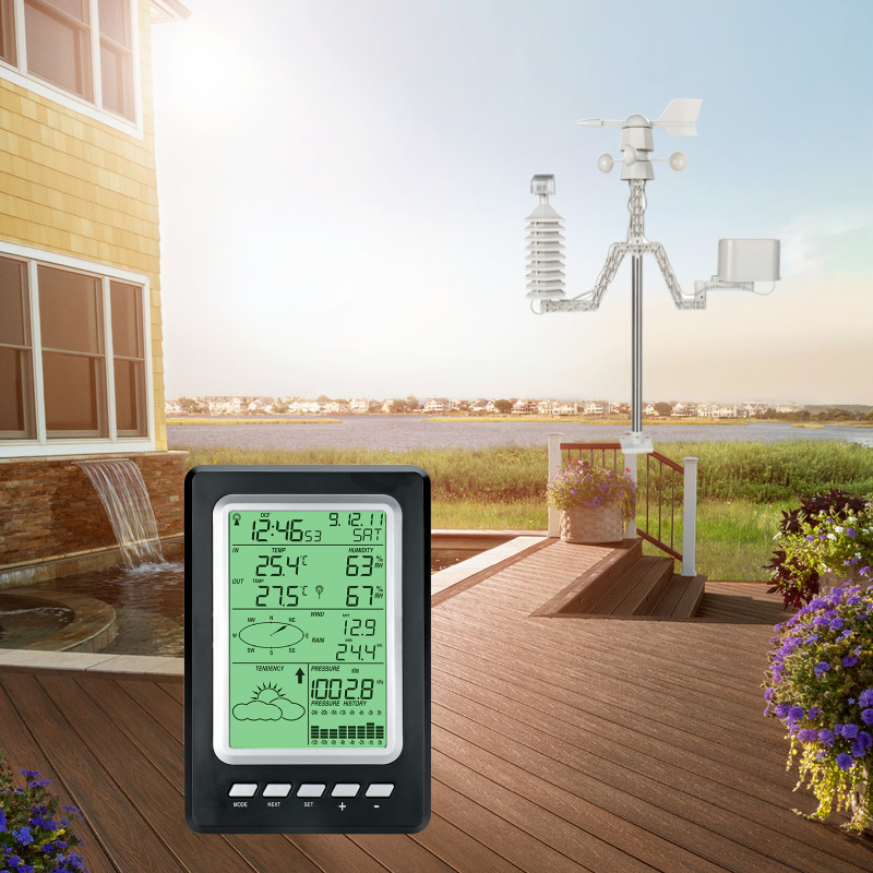1.8KG Wireless Solar Station For Indoor Temperature Range 0 To 50 ° C WS1030 433mhz