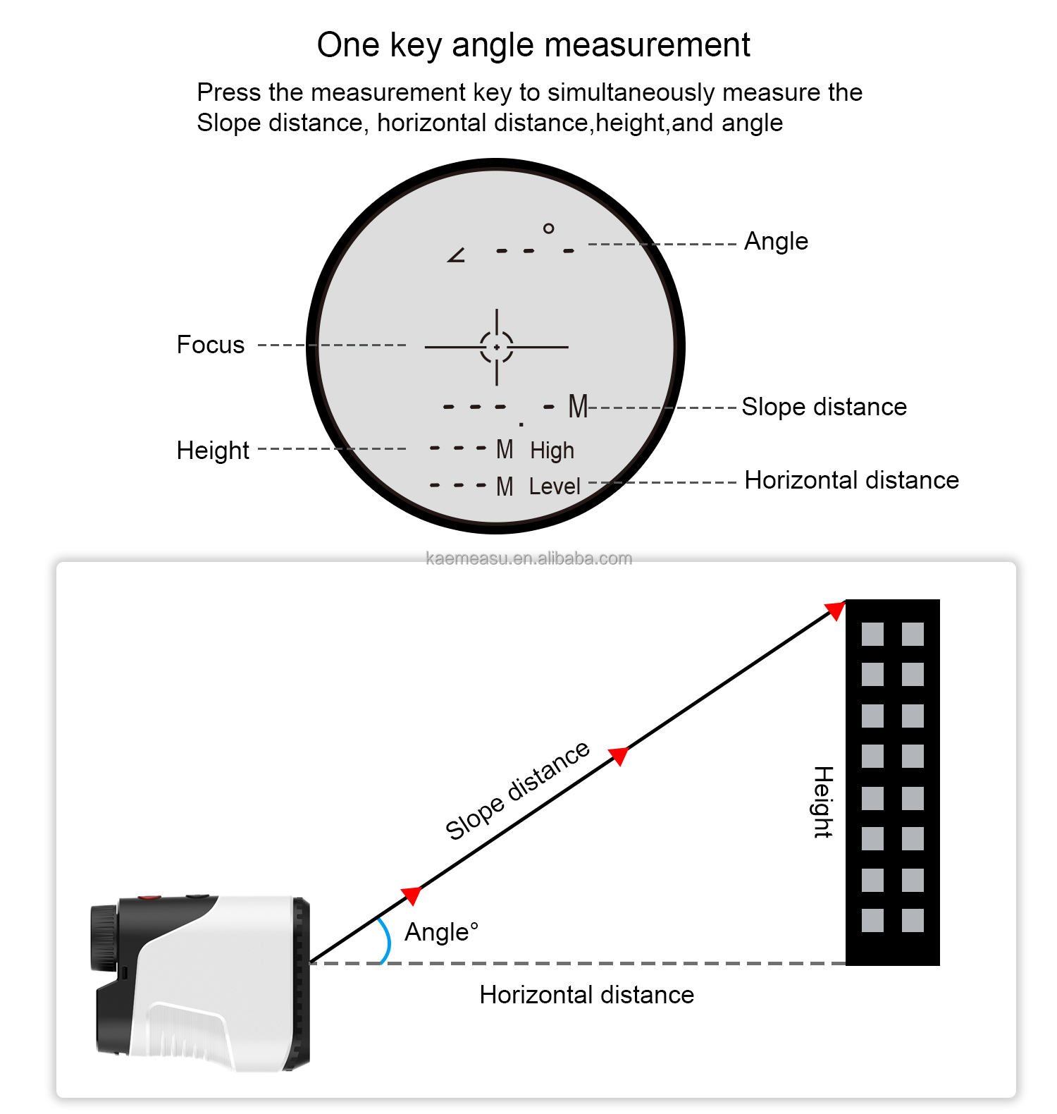 OEM Telescope Outdoor sport Laser Rangefinder 450M-1000M Slope scope Hunting Shooting Golf Distance Meter