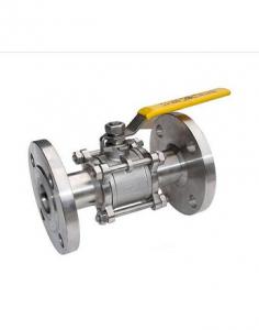 Buy cheap SS304 SS316 CF8M Three Piece Flange Ball Valve Cast Iron Material product