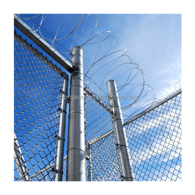 3m Black Aluminum Hot Dipped Galvanized Powder Coated Garden Steel Fence Panels With Post