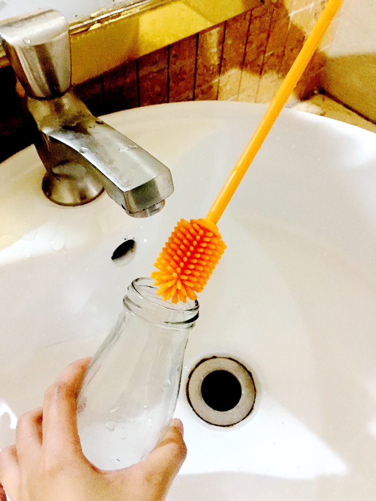 Custom Silicone Kitchen Brush Washing Tool Print Customized Logo No Bacteria