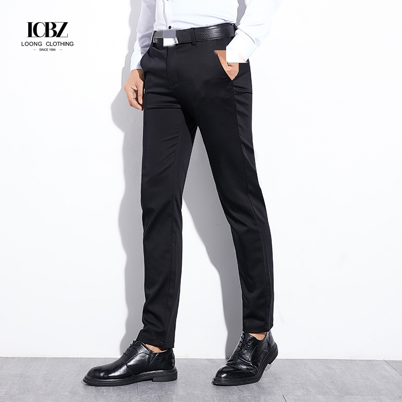 Nonwoven Weaving Method End Men's Trousers Spring Autumn Youth Straight Cotton Pants