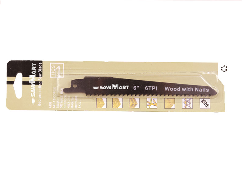 Reciprocating saw blade WD606B 150mm 6T/10T for wood and metal material